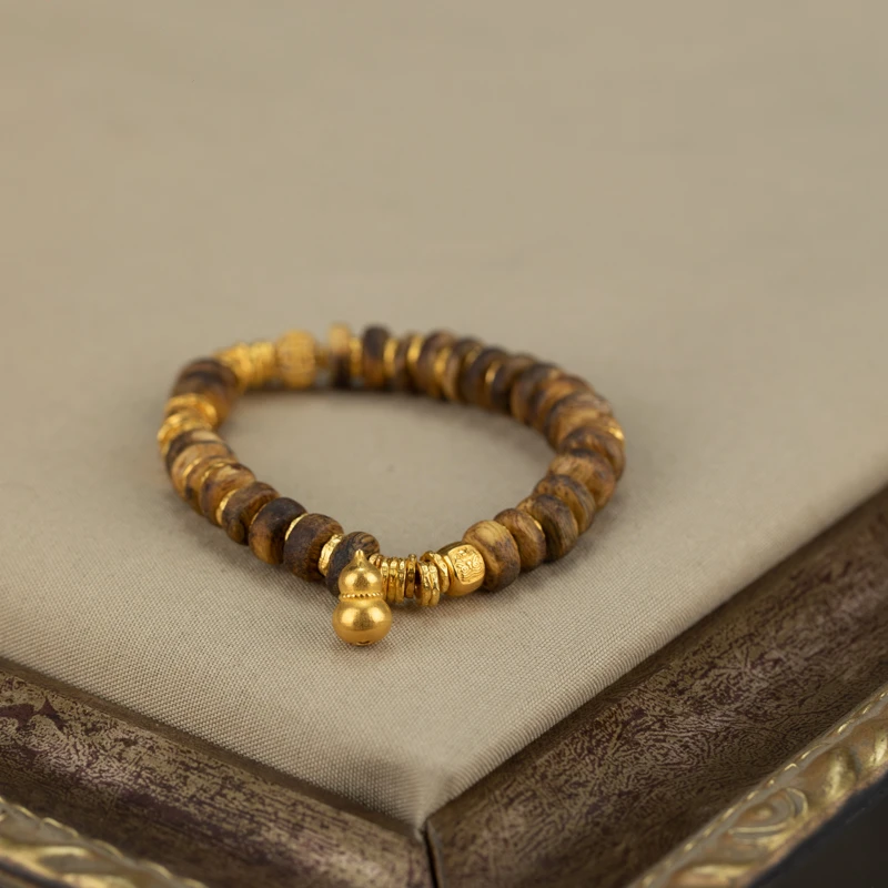 【乐小福珠宝】18k金盘缠手链多样性发货7+