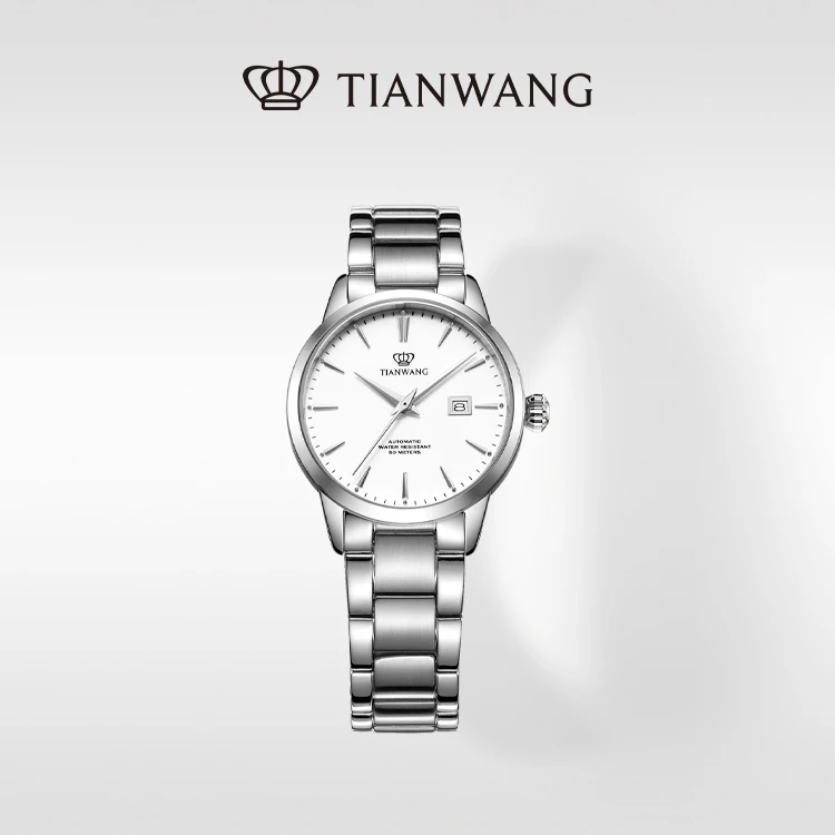 TIAN WANG/天王歆动白盘女士手表气质天王手表防水天王表51152