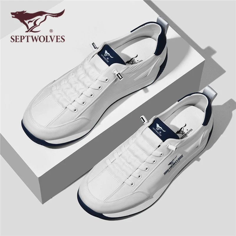 七匹狼薄款华夫鞋2025上班新款时尚潮流冰丝男鞋运动休闲阿甘鞋男