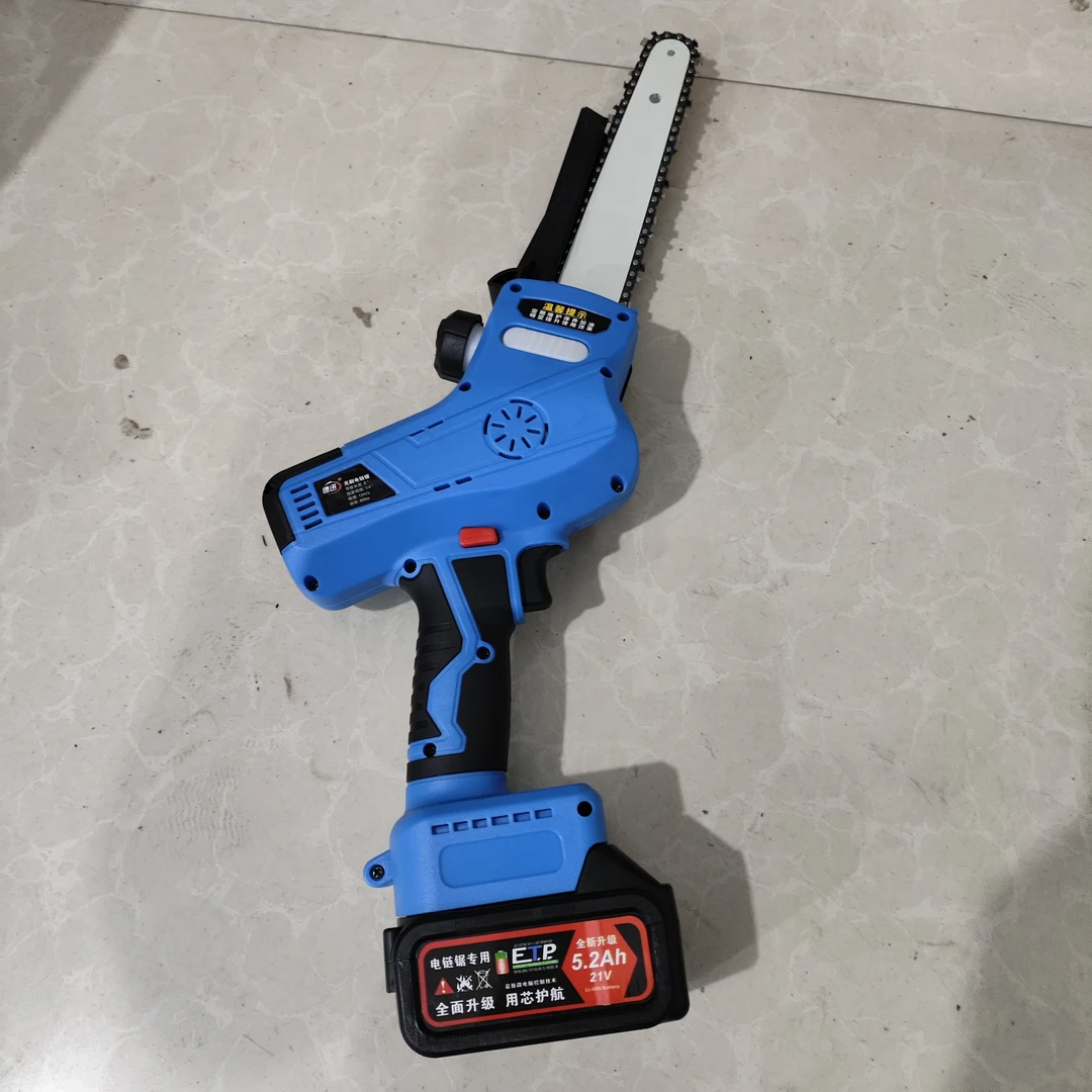 8寸锂电锯两块大电池质保5年 850瓦大动力超长待机