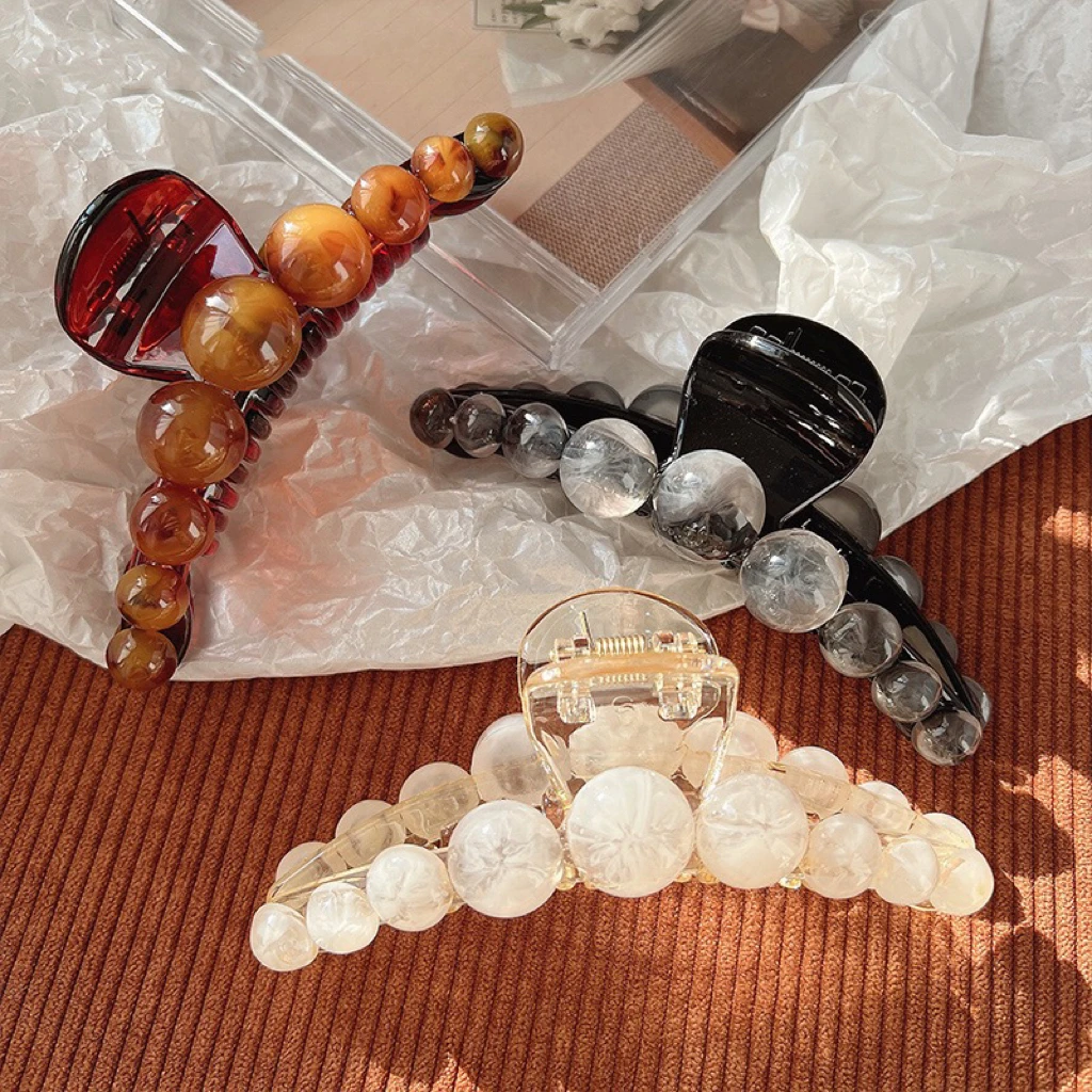 星球坠落～韩系慵懒简约复古高级感大号抓夹