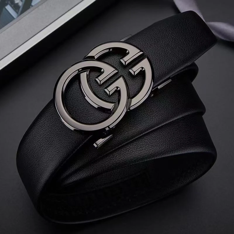 男士轻奢双G腰带商务时尚休闲百搭皮带韩版潮流年轻人裤男款腰带