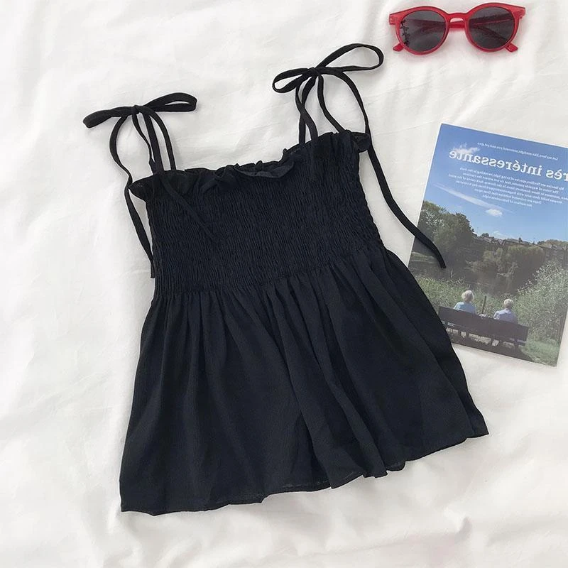 奶甜小吊带女夏季设计感小众外穿法式纯欲风辣妹内搭宽松背心上衣