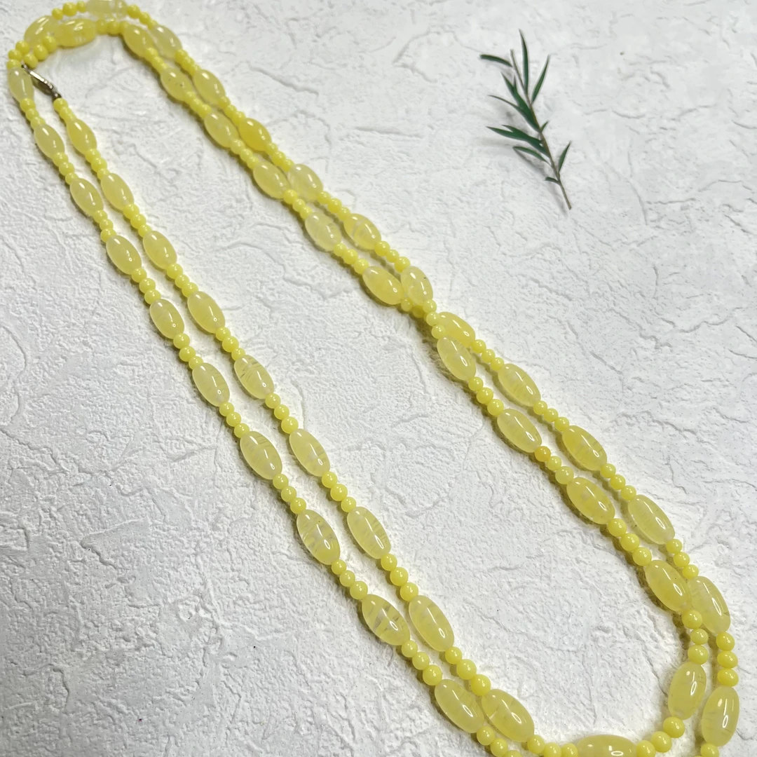 铜合金琉璃项链 【六六中古】孤品孤品项链aw8029链长112cm