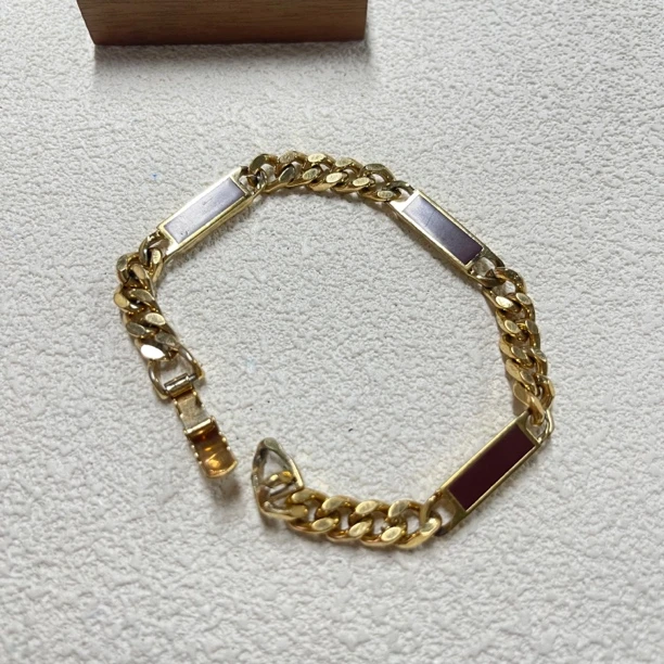 铜合金手链 【六六中古】孤品复古手链km9477手链18