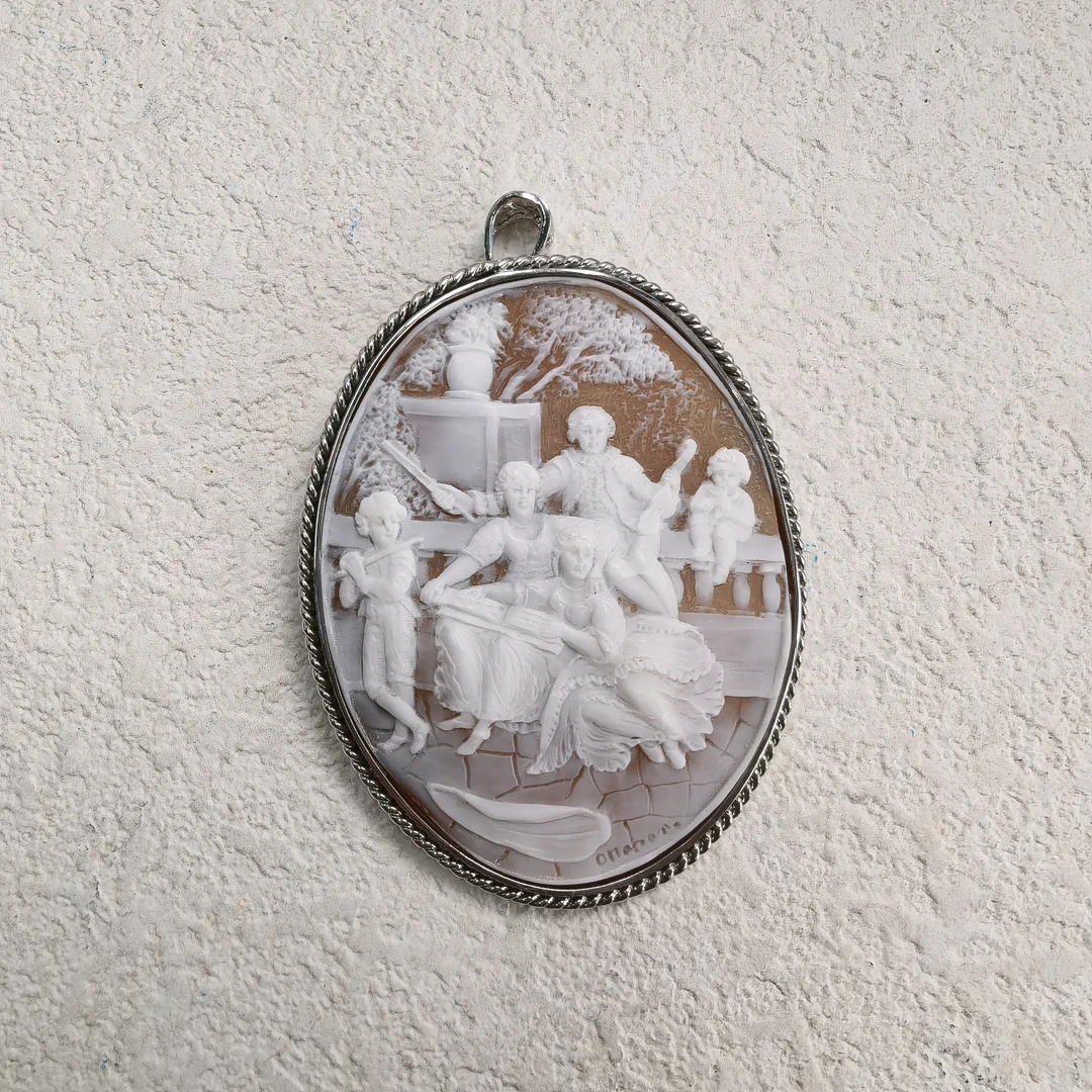 925银贝壳胸针 【六六中古】孤品复古胸针吊坠两用ad3903