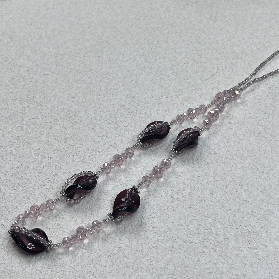 铜合金琉璃项链 琉璃项链th2522链长76-82cm