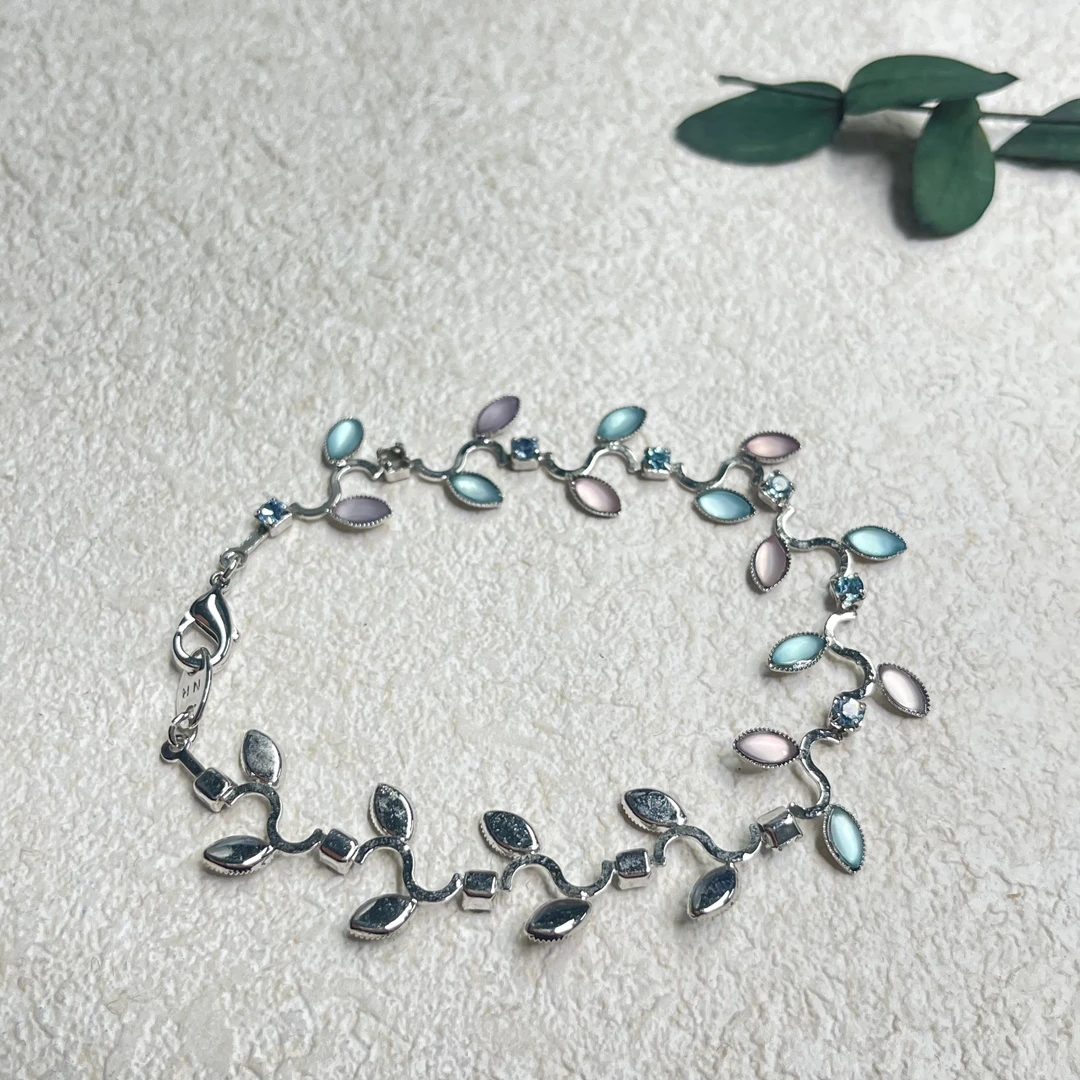 铜合金合成锆石手链 【六六中古】孤品简约手链as1443