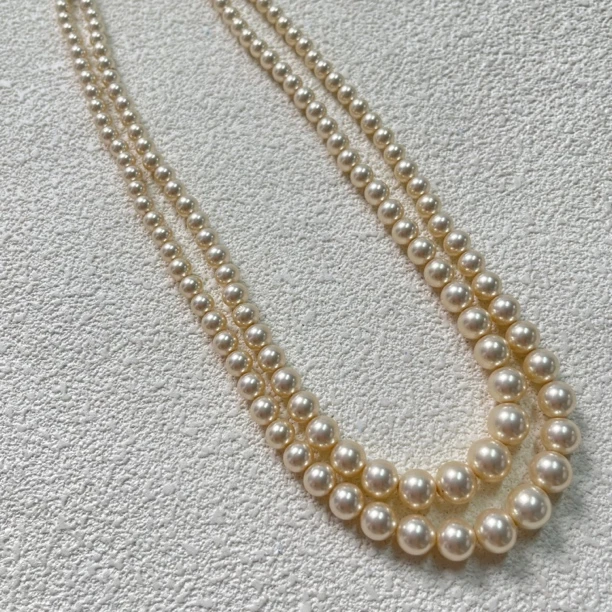 铜合金仿珍珠项链 【六六中古】孤品复古项链th86链长38cm