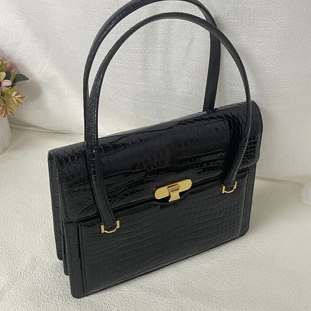 【六六中古】孤品复古手提包ab786尺寸26*21*7