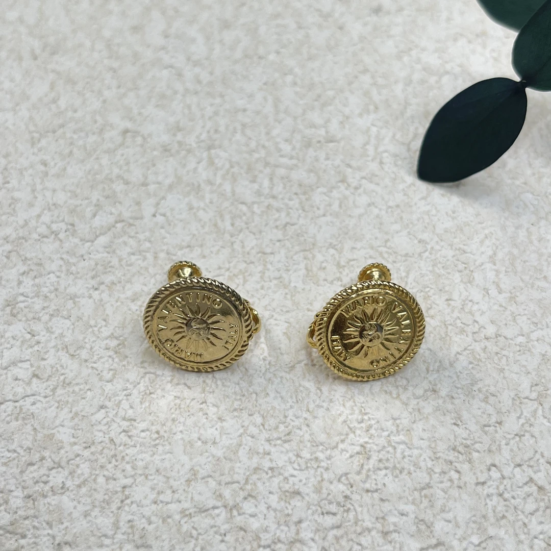 铜合金耳饰 【六六中古】孤品复古耳夹gm292