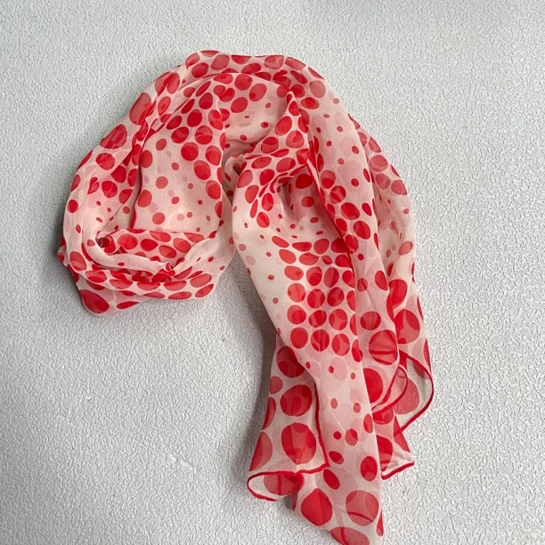 【六六中古】孤品复古丝巾an620尺寸108*37