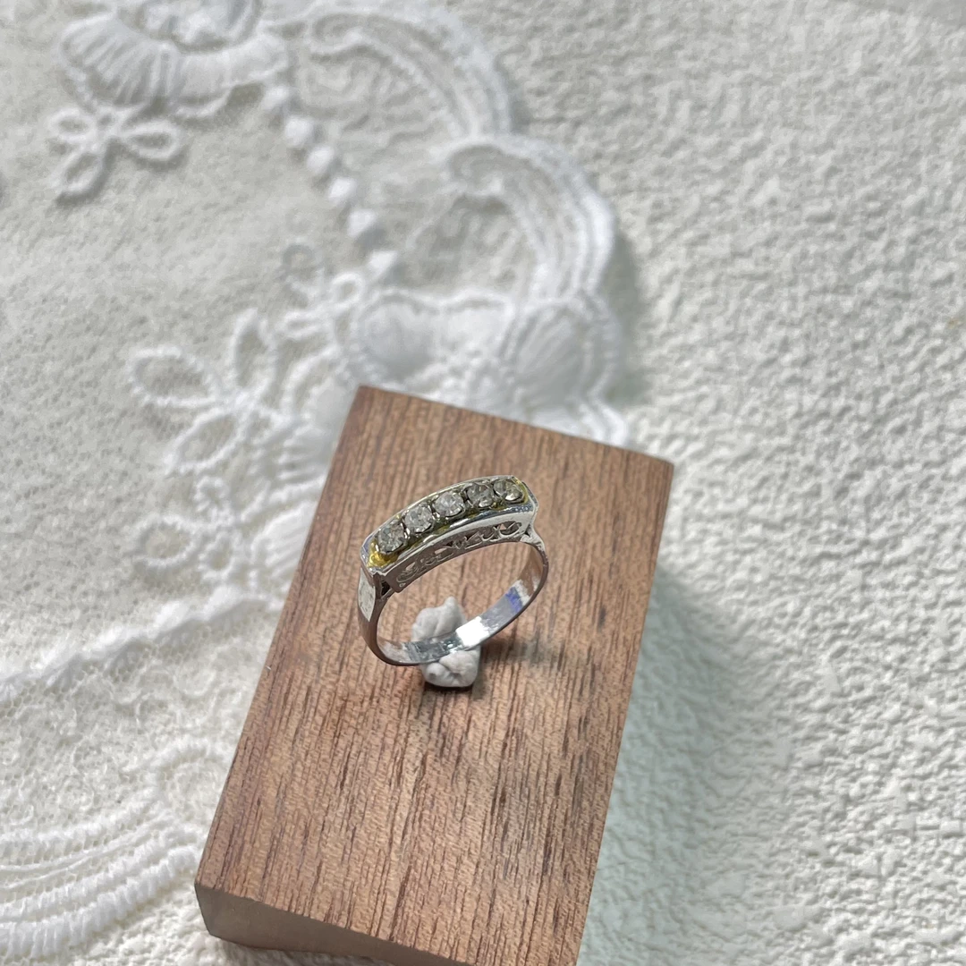 铜合金戒指  【六六中古】孤品复古戒指aj2017港14美7