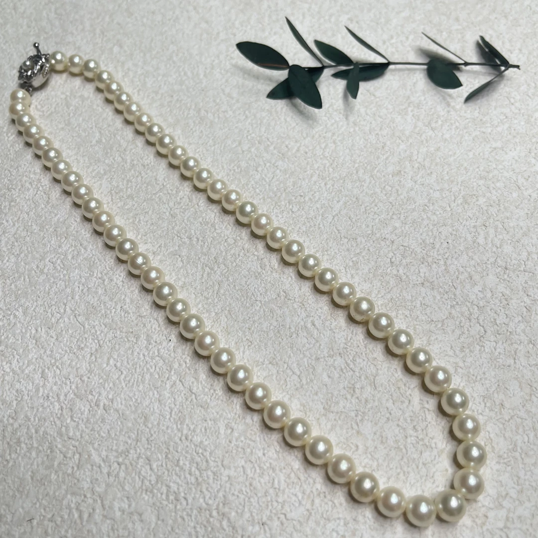 铜合金仿珍珠项链 【六六中古】孤品优雅感项链aw8303链长45cm