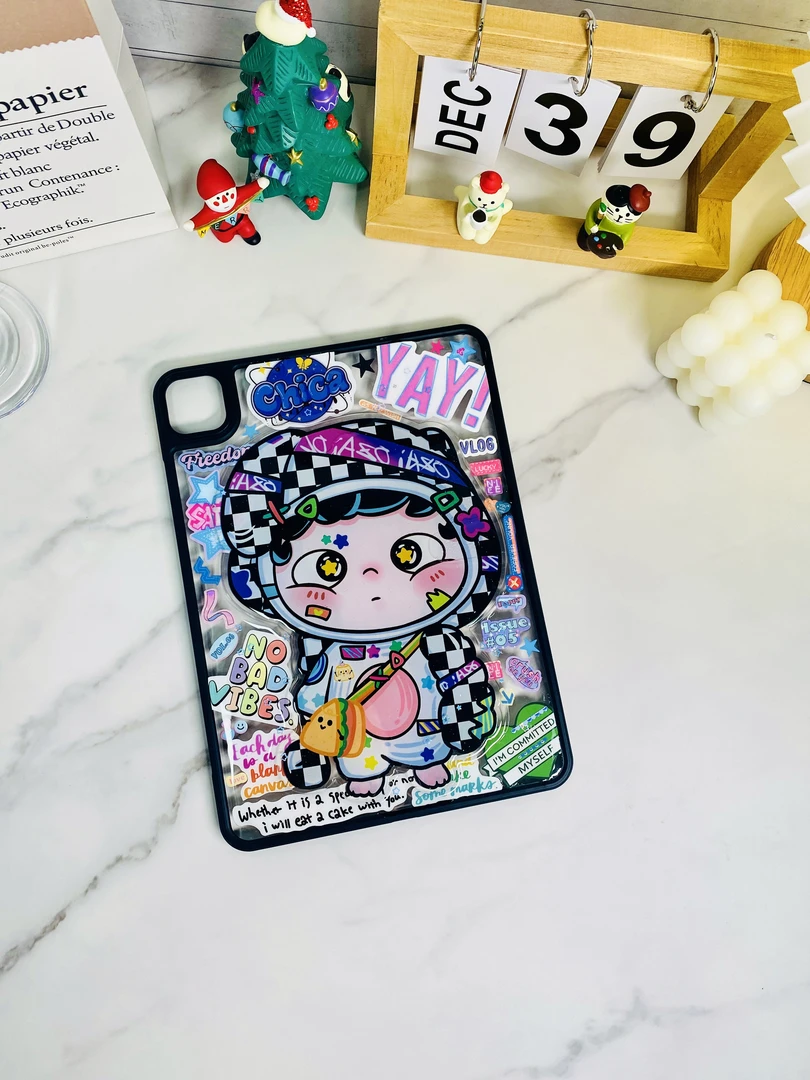 纯手工滴胶diy苹果平板ipad保护套壳壳可爱仙女创意个性高级感