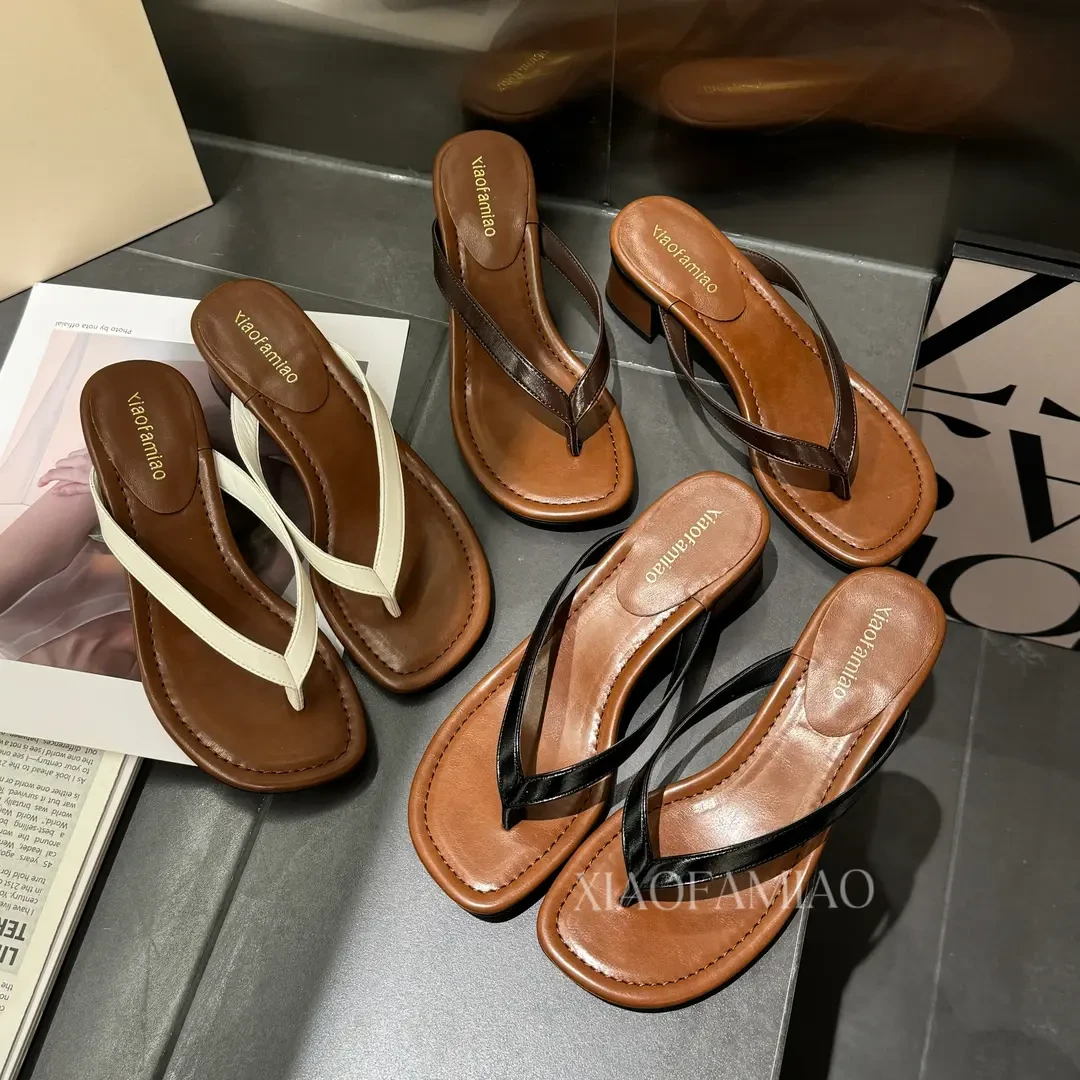 小发喵休闲夏季软底百搭厚底ol人字拖777