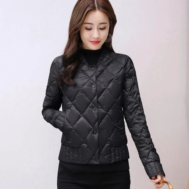 新款轻薄羽绒服女20233冬装新款韩版宽松显瘦短款棉衣加厚小棉