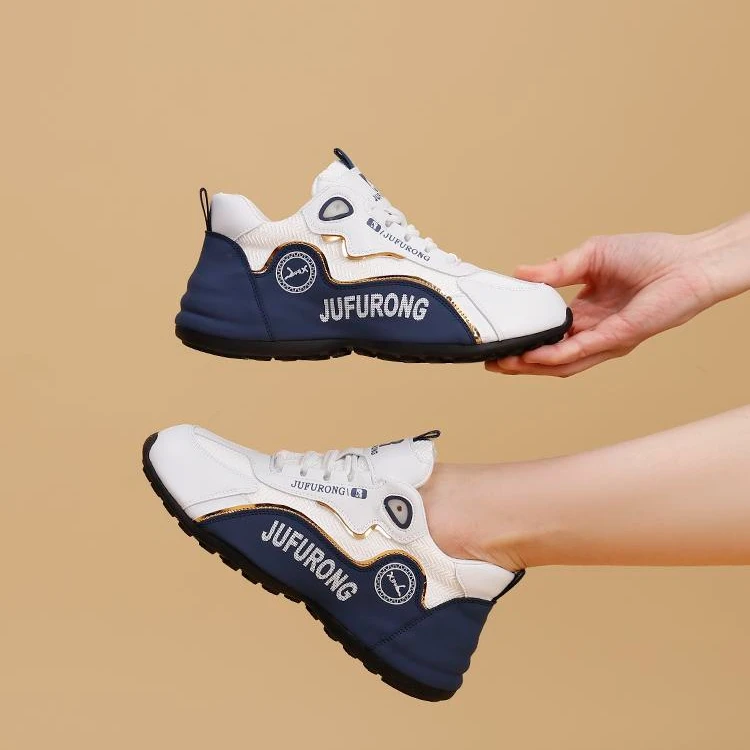 春夏新款网面透气时尚百搭男女同款小白鞋软底休闲舒适防滑运动鞋