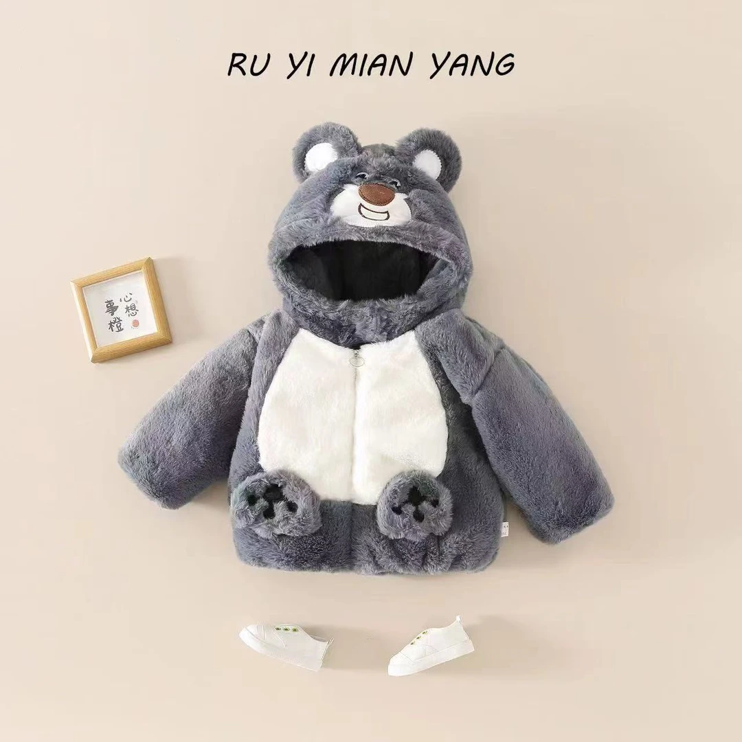 【爆款秋冬款卡通毛毛外套】