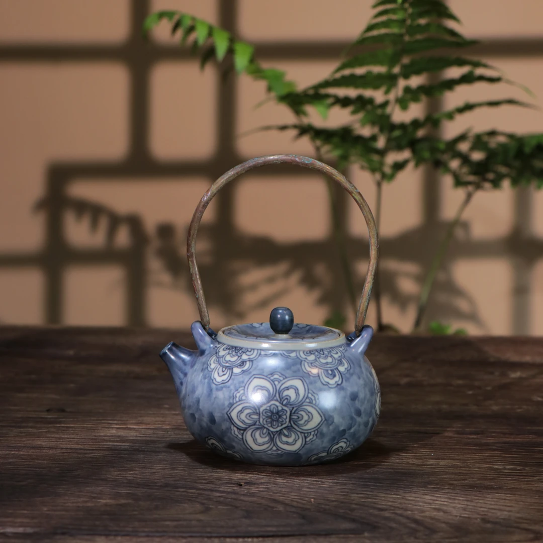 【雲梦】游然堂宝象纹提梁壶（YRT00051）