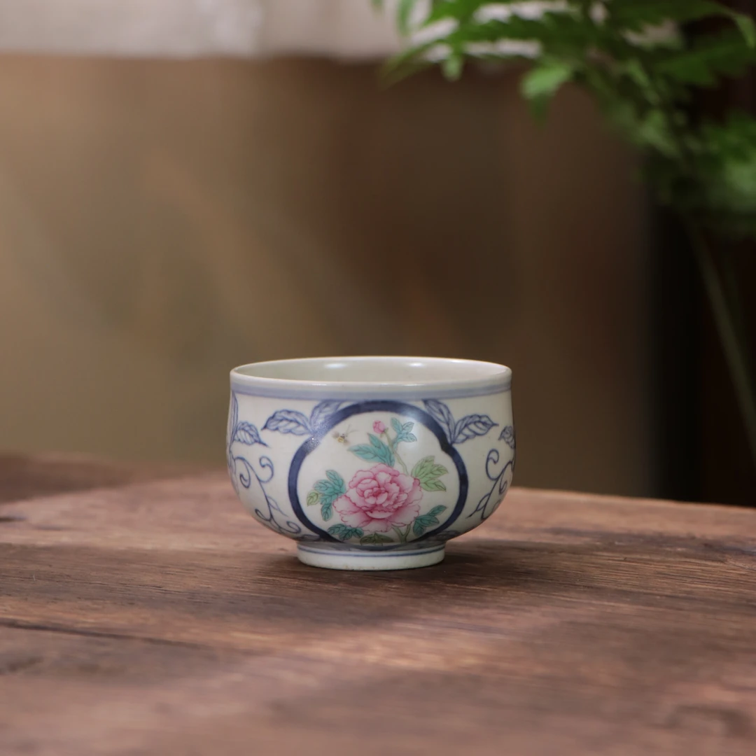 【雲梦】游然堂-牡丹开窗诗文主人杯（YRT00015）