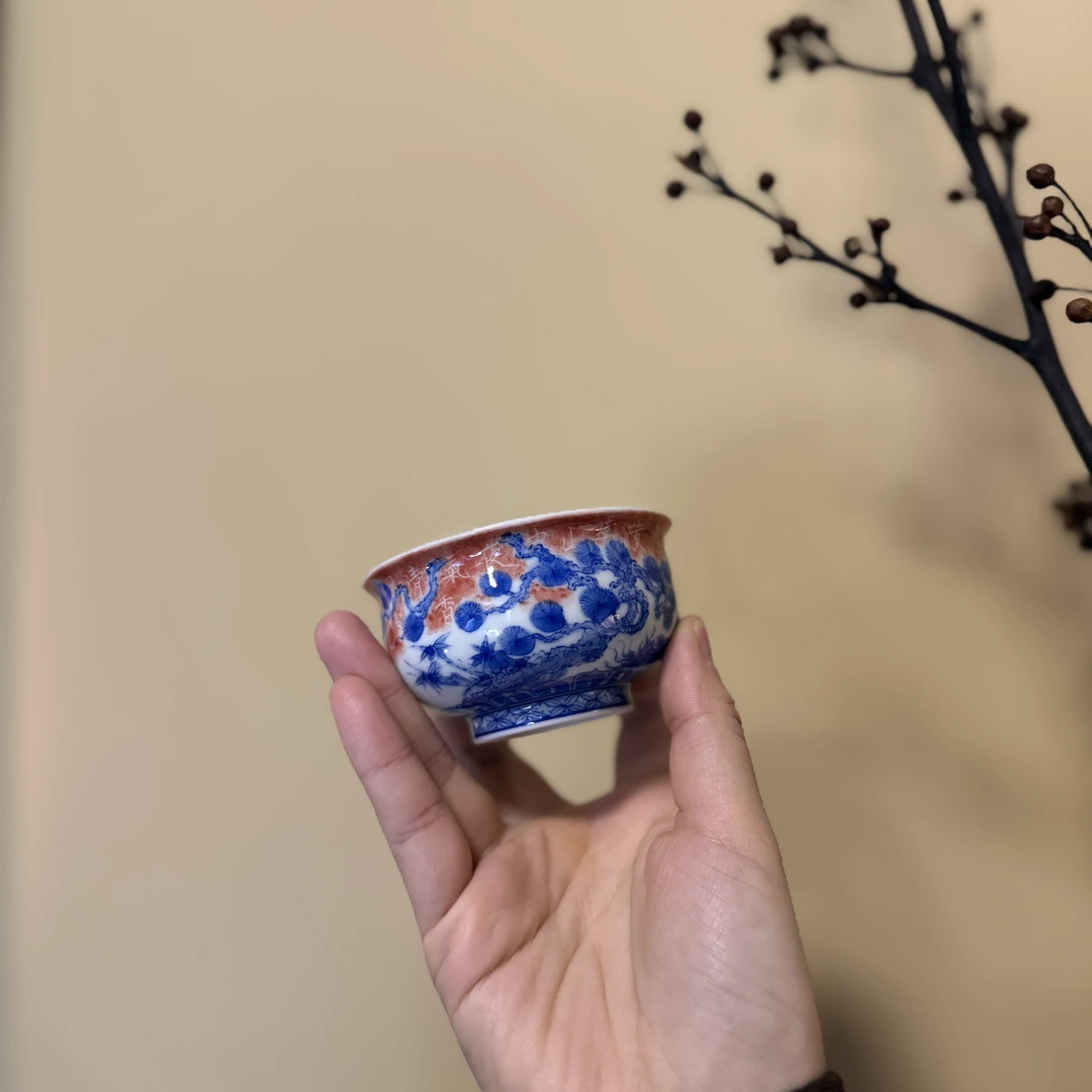 【雲梦】月造见物-松竹梅拓片炉式杯YZJW（YZJW00090）