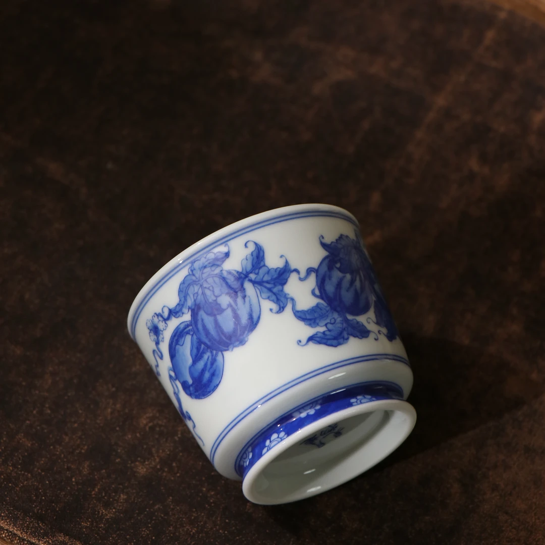 【雲梦】月造见物-瓜瓞绵绵直口杯YZJW（YZJW00130）