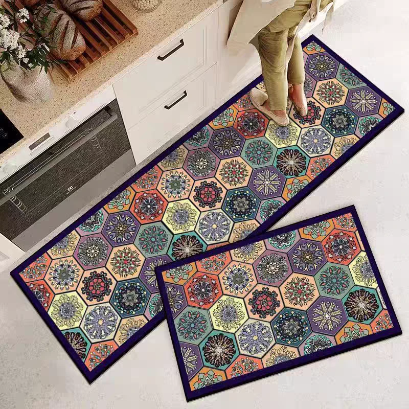 厨房专用硅藻泥吸水防滑地垫家用耐脏耐磨可裁剪免洗速干长条脚垫