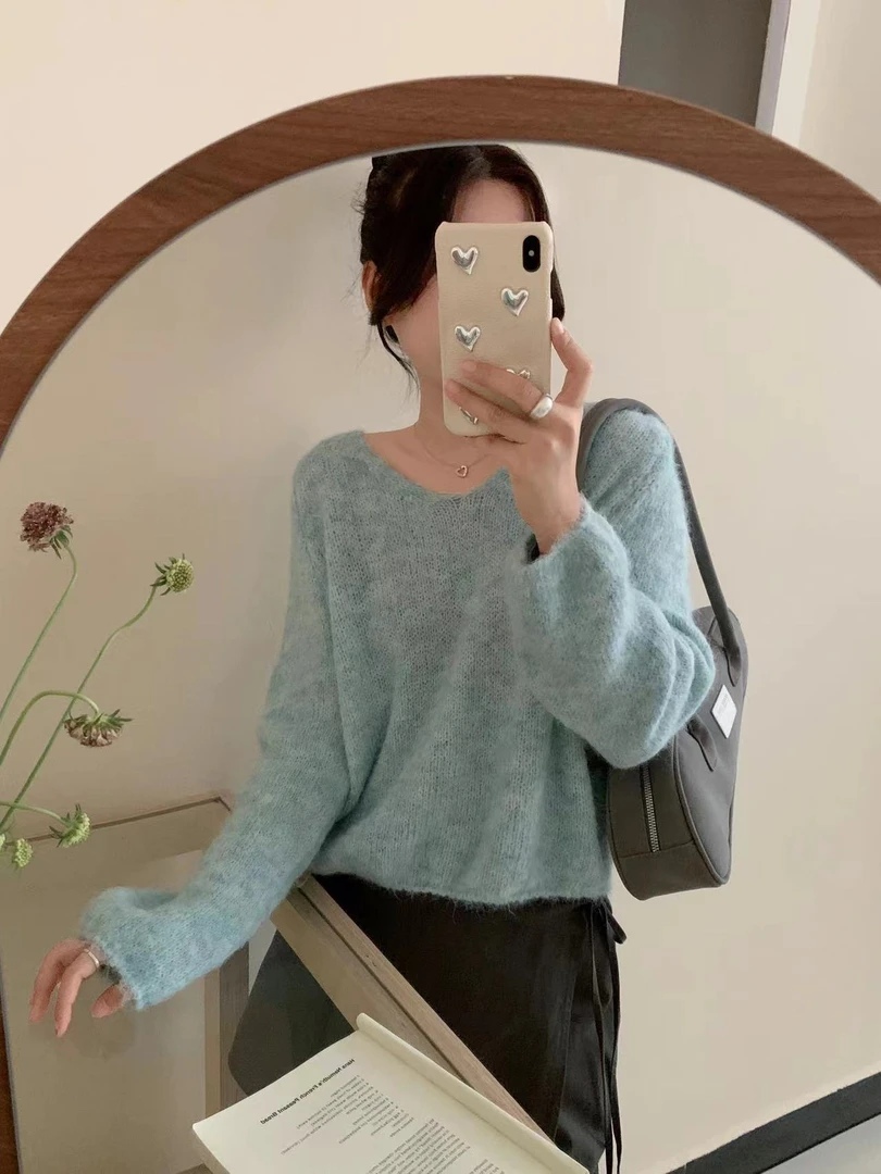 【咩咩701-800】时尚秋冬针织百毛衣