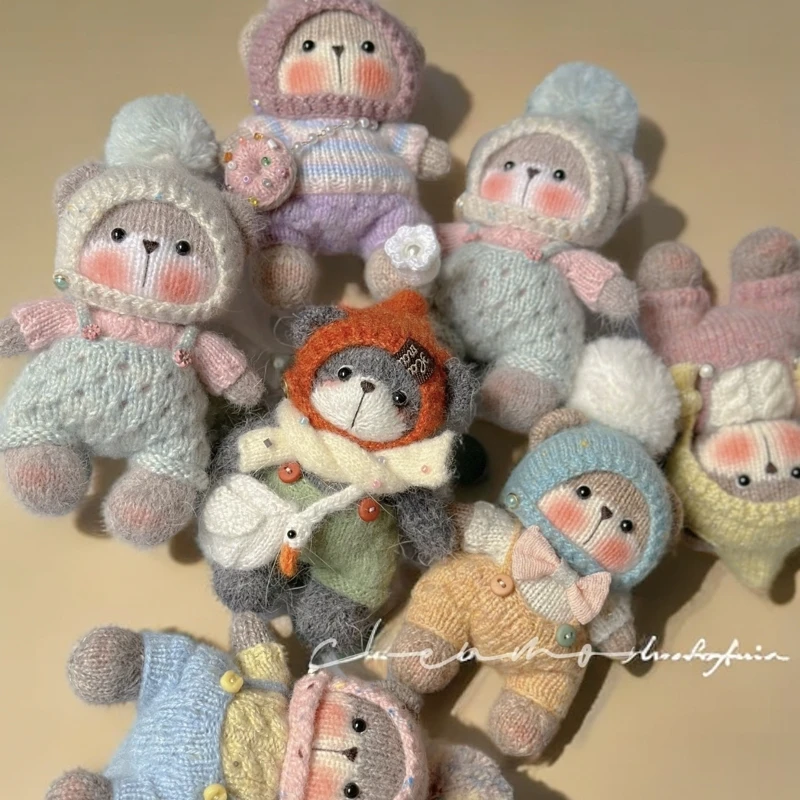 明拍独特定制款手工钩织玩偶（默认微瑕，拍下截图，不退不换）