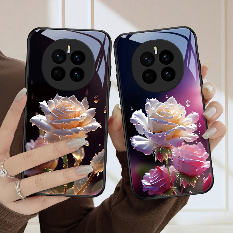 盛开花朵适用荣耀Magic7手机壳Magic7pro保护套全包防摔散热玻璃