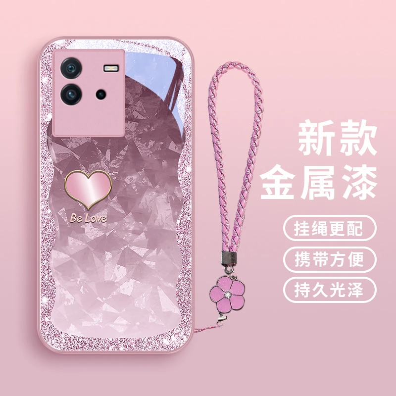 琉闪爱心适用iqooneo6手机壳neo3玻璃壳neo5活力版创意iqooneo5s