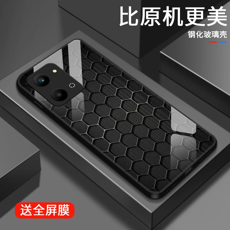 多边图形适用华为荣耀play7Tpro手机壳荣耀play7t/6T玻璃壳play6