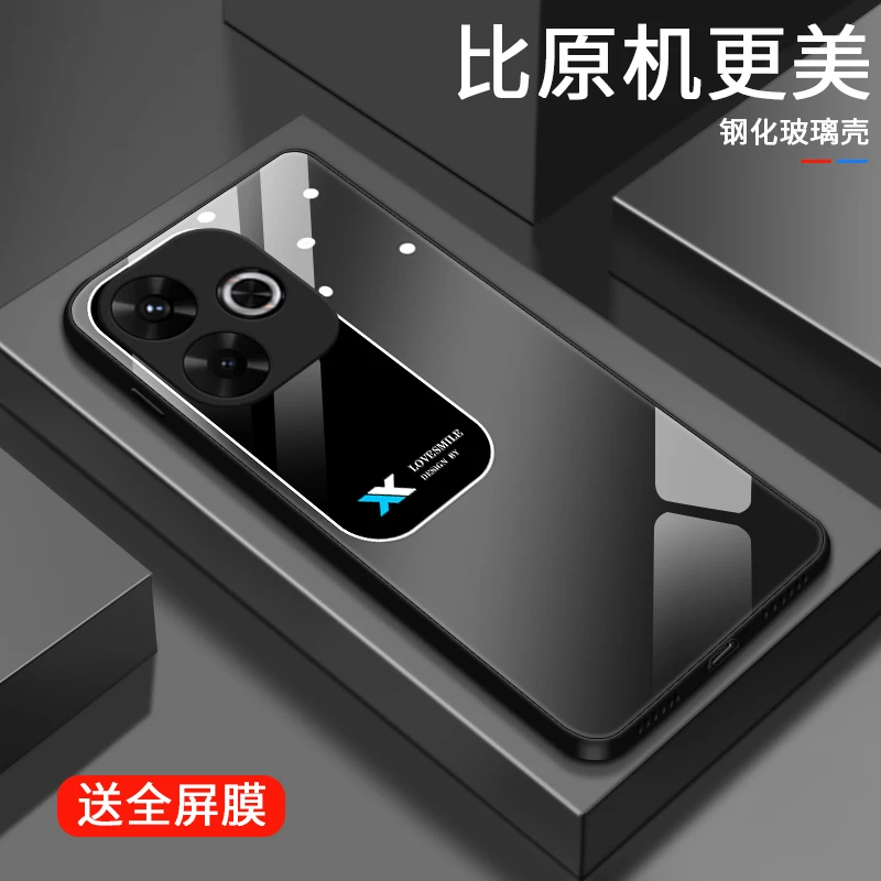 方块视窗适用红米note13R手机壳RedmiNote13Rpro玻璃新款限量全包