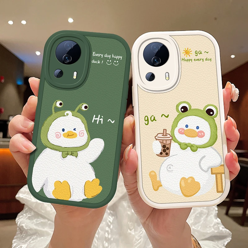 超萌鸭适用小米civi2手机壳Civi2高级可爱保护套硅胶防摔男女款小