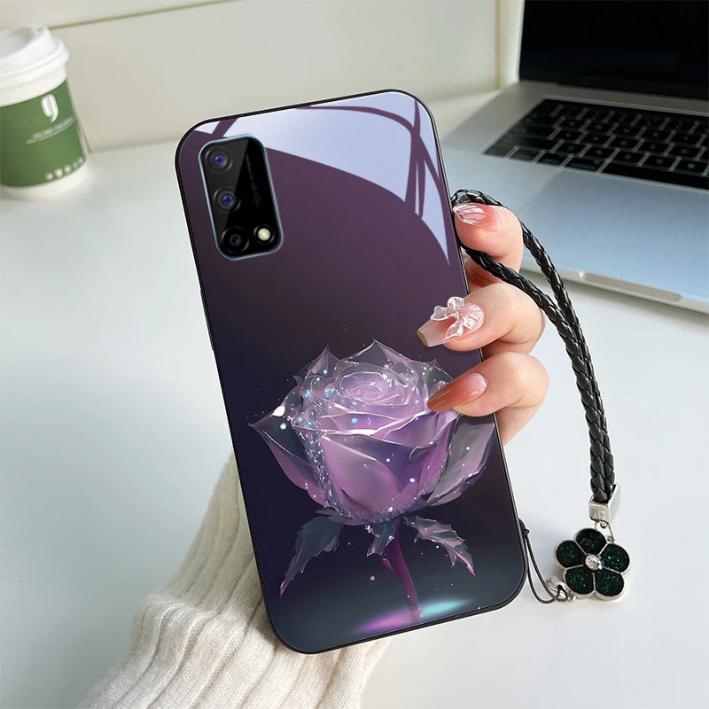 繁星玫瑰oppo真我Q2手机壳realmeq2pro玻璃壳realmeQ2i散热推荐高