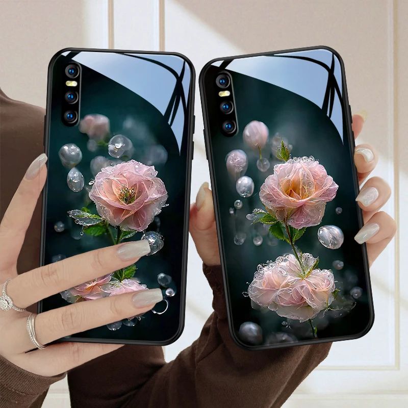 水润花vivox27手机壳x27pro创意可爱女款vivox23个性保护套高级感