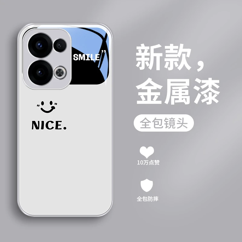 Nice视窗适用OPPORneo13手机壳Reno13pro玻璃男士全包简约散热防