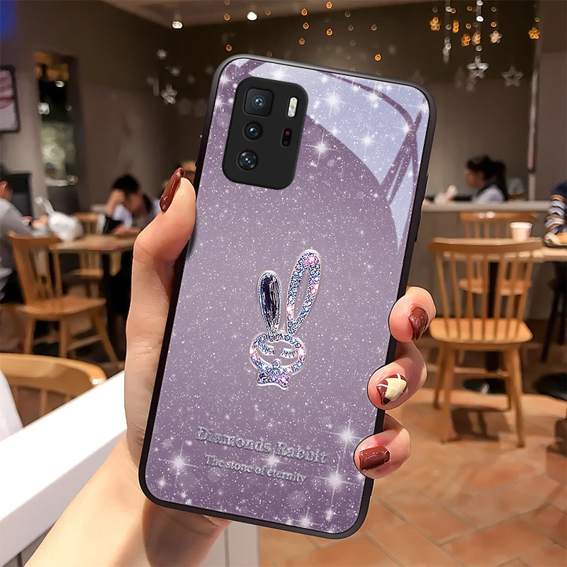 闪亮小兔适用小米红米note10手机壳红米note10pro高级redmi女款个