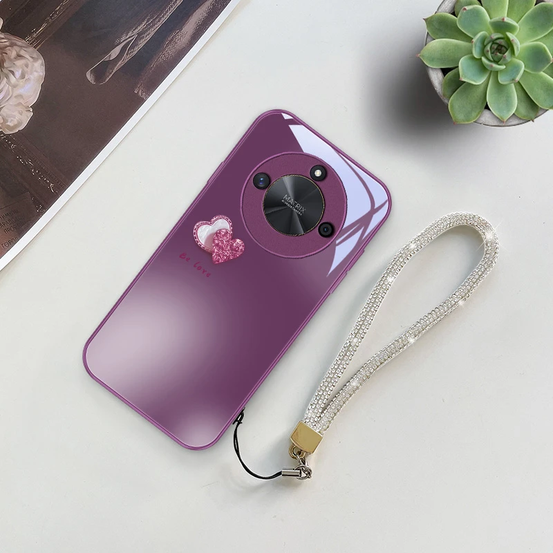 心心想念适用荣耀X50手机壳华为荣耀x50高级金属漆HonorX50新款流