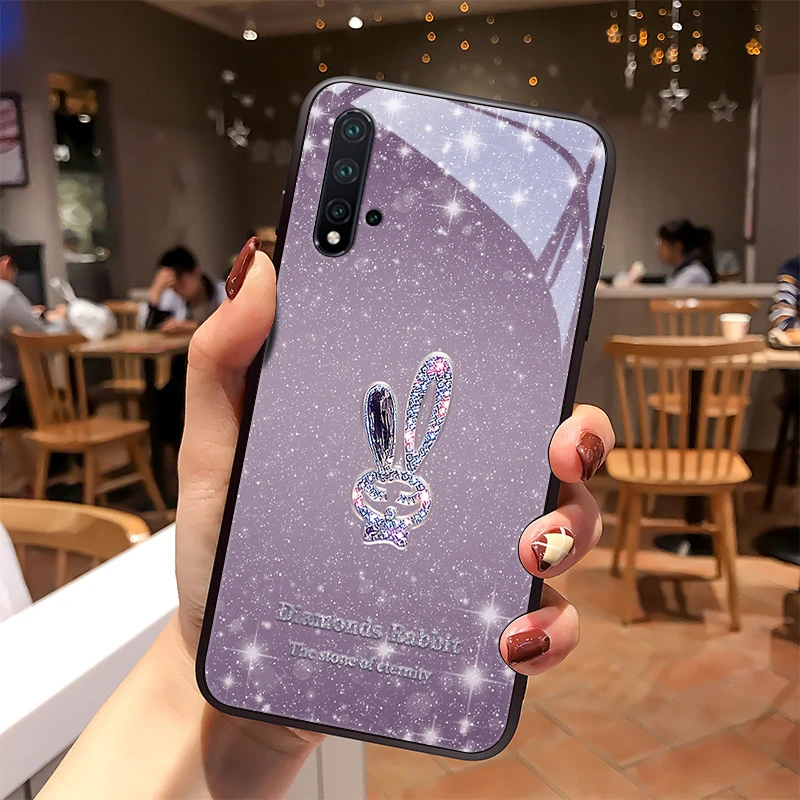 闪亮小兔适用华为nova5手机壳5pronova5i女神5ipro个性创意硬壳高