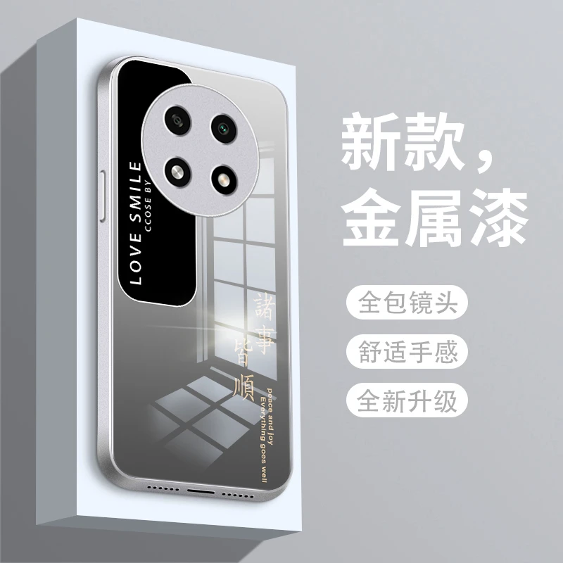 皆顺字母适用oppoA2pro手机壳a11x保护套oppoA9金属漆A1pro玻璃男