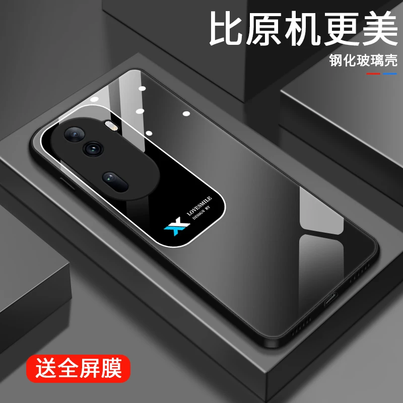 方块视窗适用OPPOReno11手机壳opporeno11pro玻璃壳新款限量全包