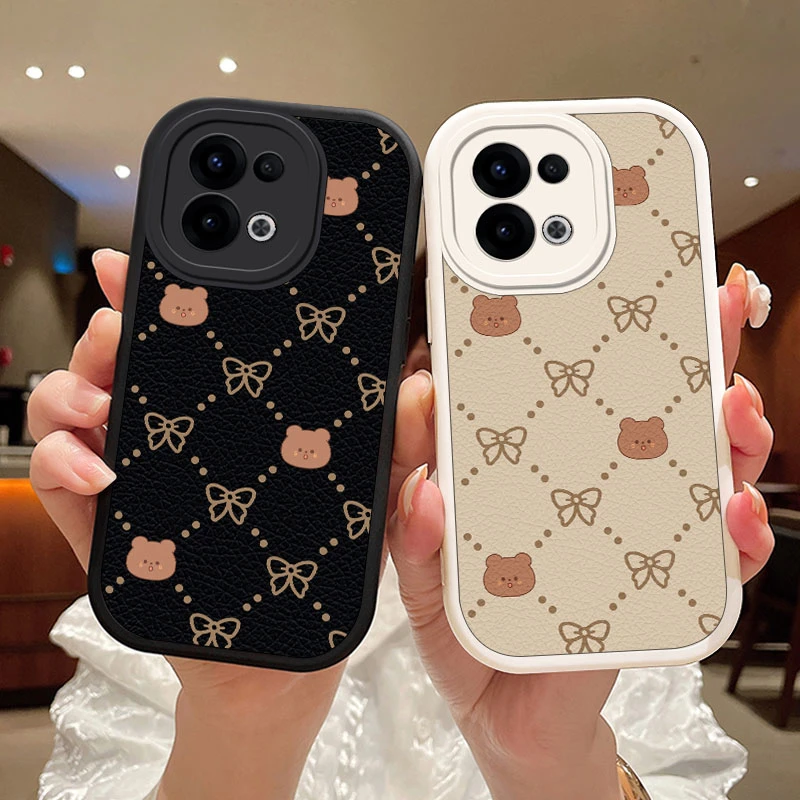 迷你熊适用OPPOReno13Pro手机壳oppoReno13保护套女款卡通情侣小
