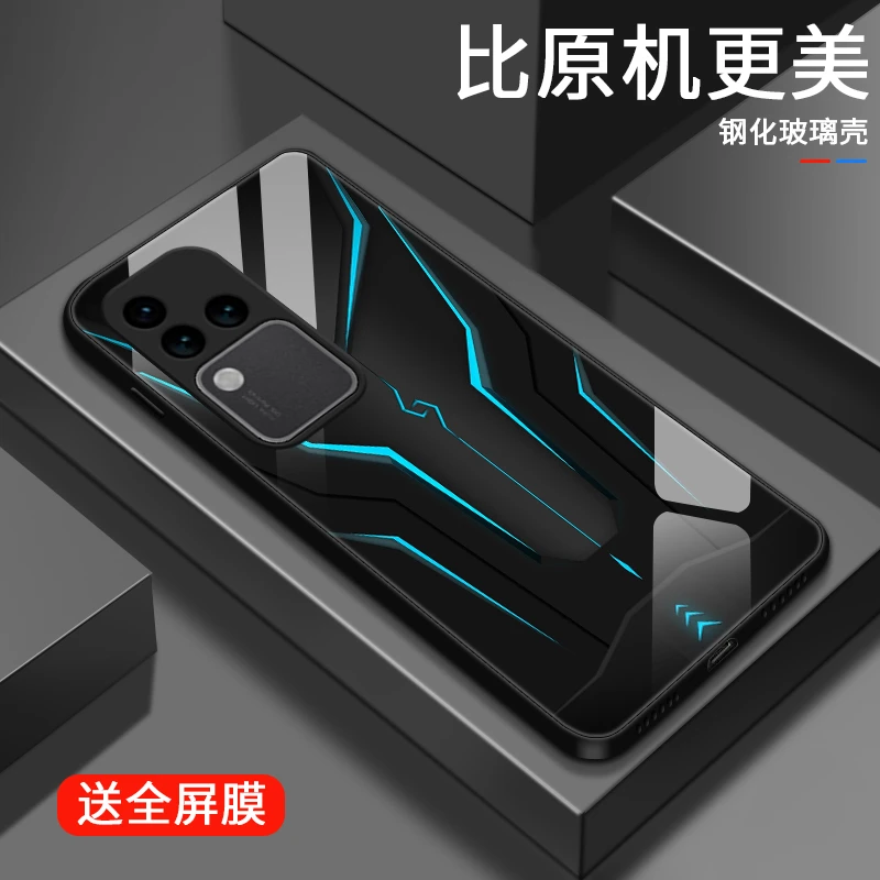 炫酷机甲适用vivos18手机壳S18pro女款高级感玻璃vivos18e散热情