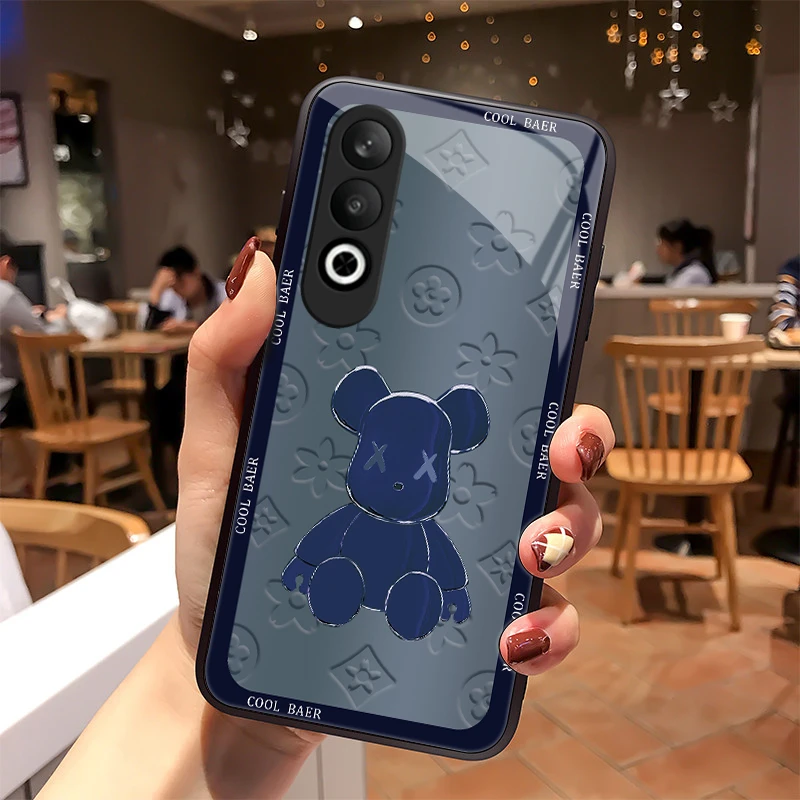 精致小熊适用手机壳OPPOK12玻璃oppoK12散热全包硅胶防摔高档推荐