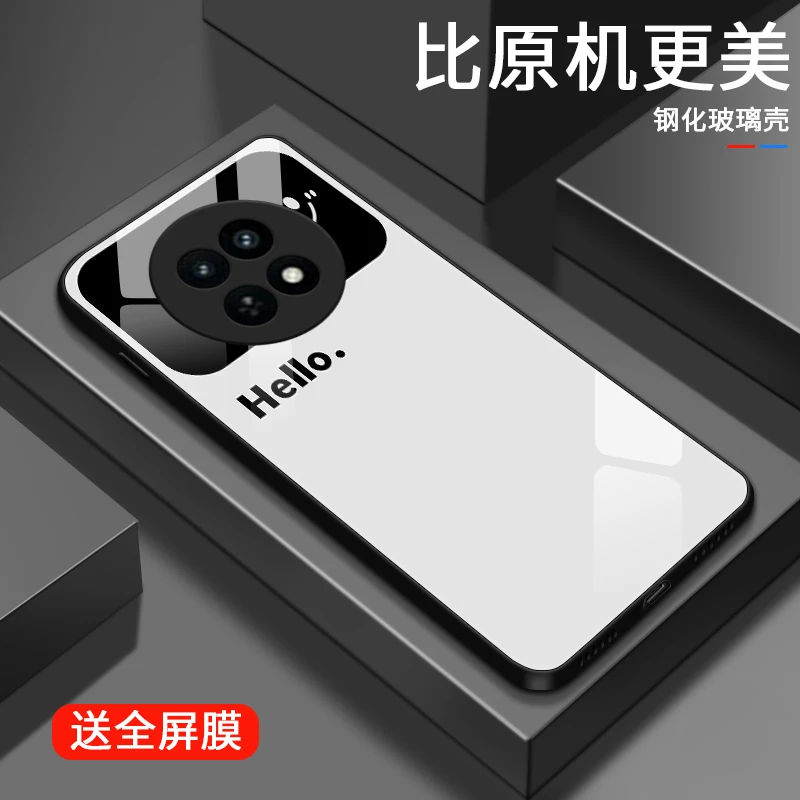 视窗微笑适用OPPO真我12X手机壳Realme12X高级男生流行款新款简约