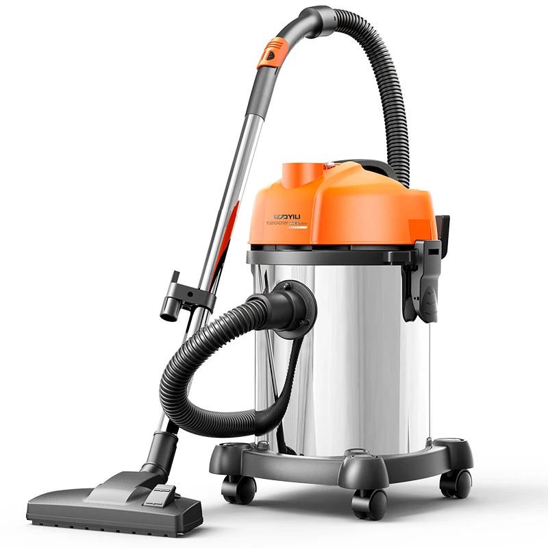 亿力1200W家用吸尘器小型干湿吹大功率三用工业吸尘机15L/18L