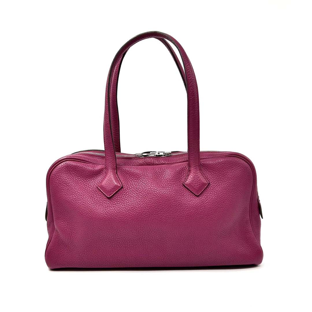 95新 Hermes/爱马仕 爱马仕维多利亚K5托斯卡38银扣togo皮框O