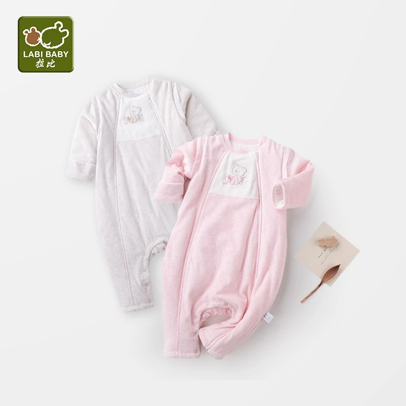 【专柜同款】拉比婴儿童偏开睡袋新生儿可爱薄款双层柔软防踢被神器